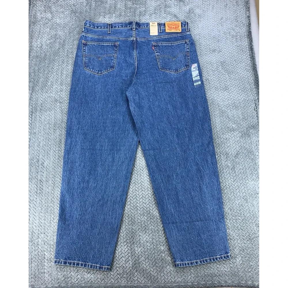 Levis 560 Jeans Men's 42x32 Blue Denim Loose Fit Comfort Wide Leg Baggy NWT